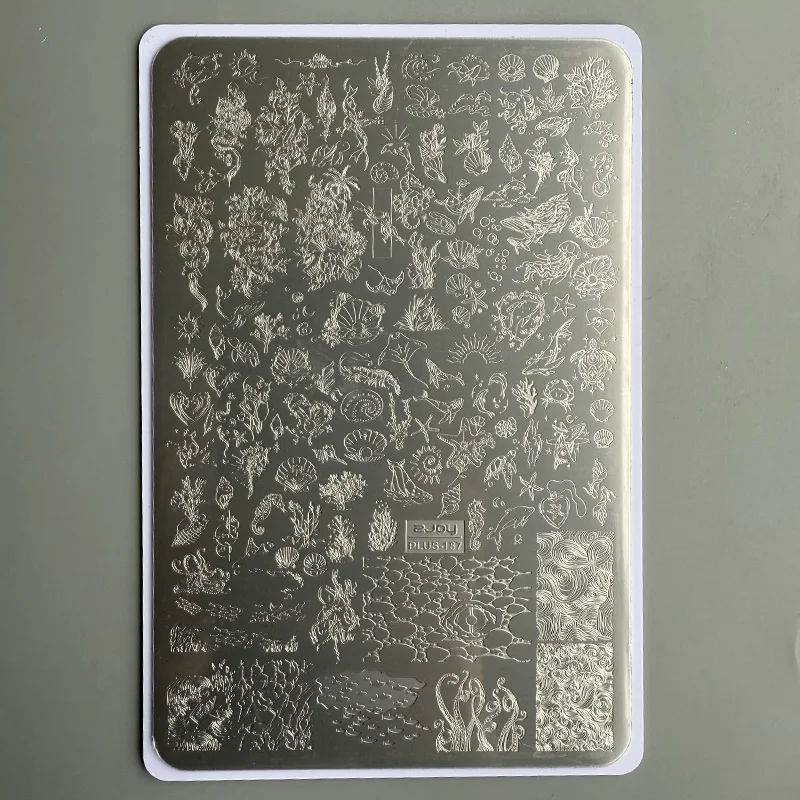 NAIL ART STAMPING PLATES CAVED WINDOW IMAGE PLATES