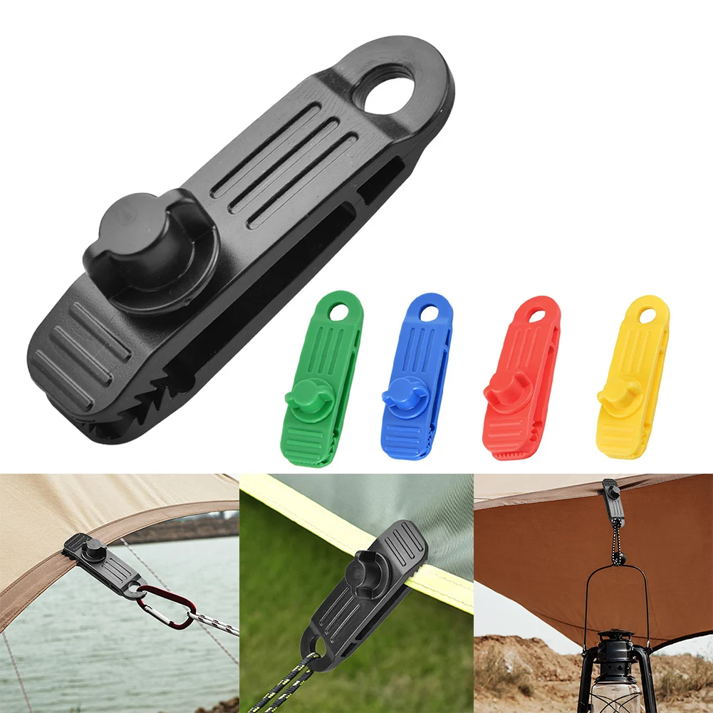 

2pcs Tarpaulin Clips Clamp Tarp Clip Set Canopy Snap Fixed Bucklefor Outdoor Tent Awning Tarpaulin Camping Accessories
