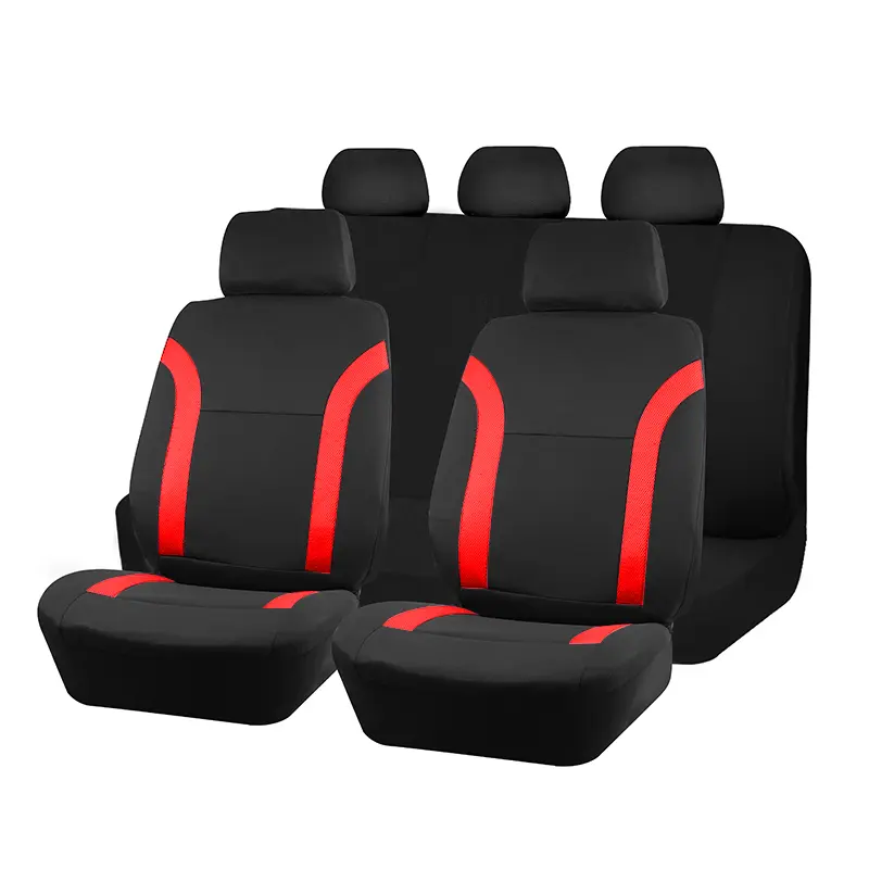 AUTO PLUS Sports Universal Polyester Car Seat Cover Set Fit Most Car Plain Fabric Bicolor Stylish Car Accessories Seat Protector - Image 39