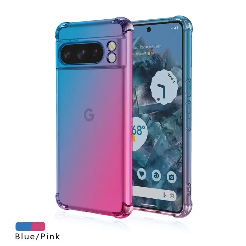 Gradient Airbag TPU Shockproof Protective Phone Case Cover