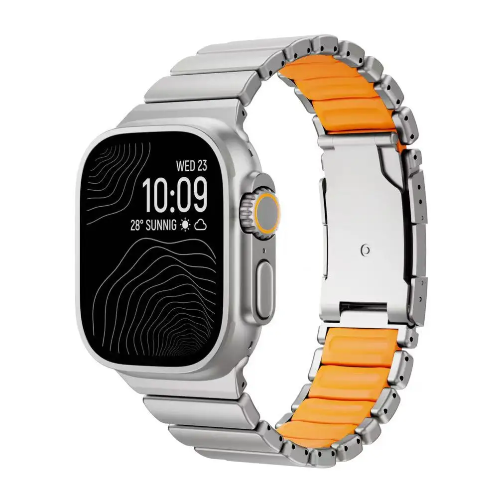 Titanium Silicone Magnetic Strap for Apple Watch Ultra 3/2 49mm thumbnail 10