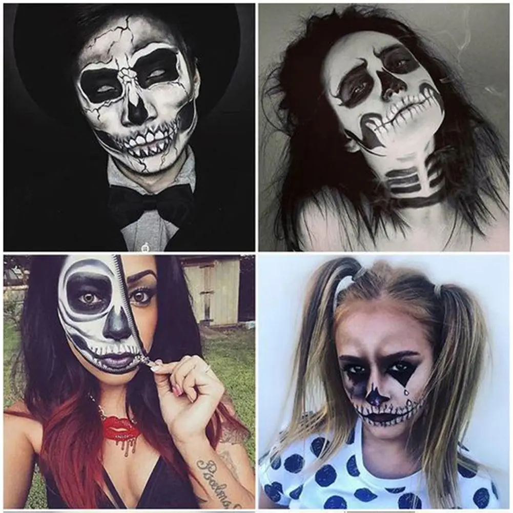 White Makeup Foundation Cream Concealer Cosplay White Zombie Make-Up Face Cream Halloween Face Longlasting All Day Cosmetics makeup cosmetics,makeup cream