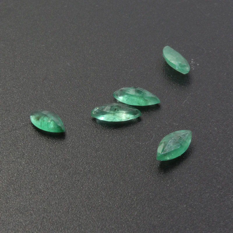 0.25ct Natural Emerald Loose Gemstone 3.5mm * 7mm Marquise Cut I Grade Emerald Loose Stone