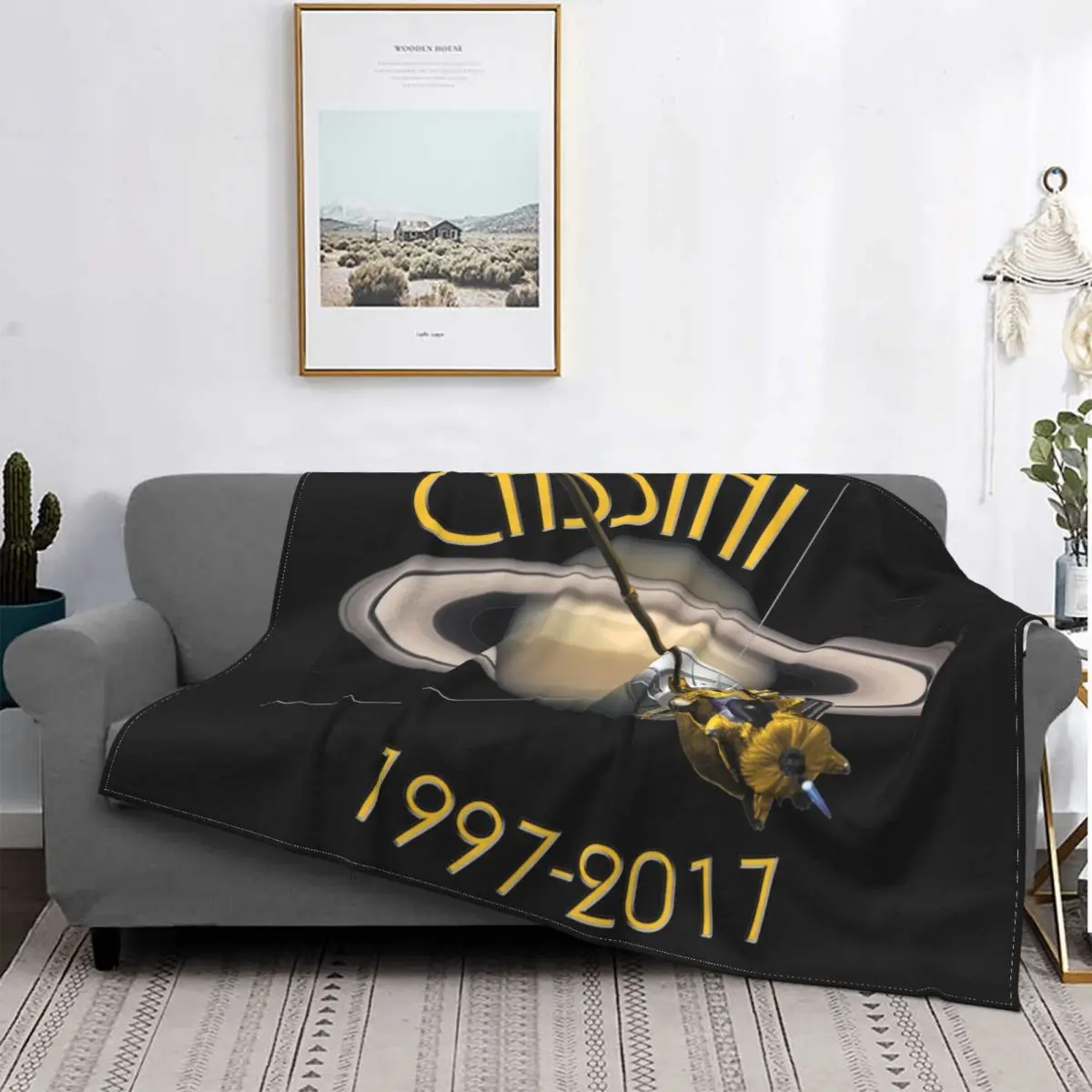 

Бархатное покрывало для спальни, с зондом на Saturn 1997-2017 Space Mars