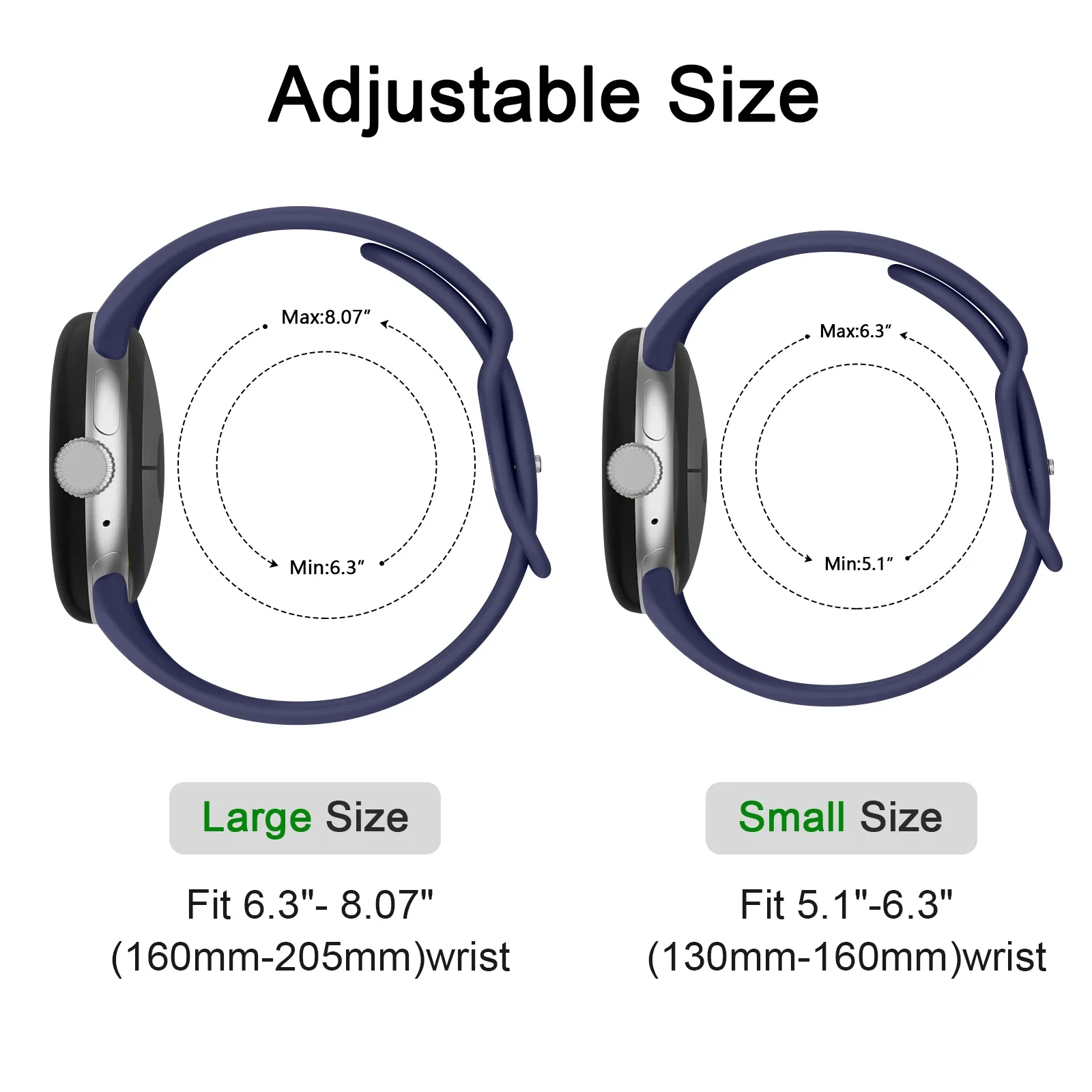 Soft Silicone Strap for Smartwatch - Colorful and Durable Wristband Accessory