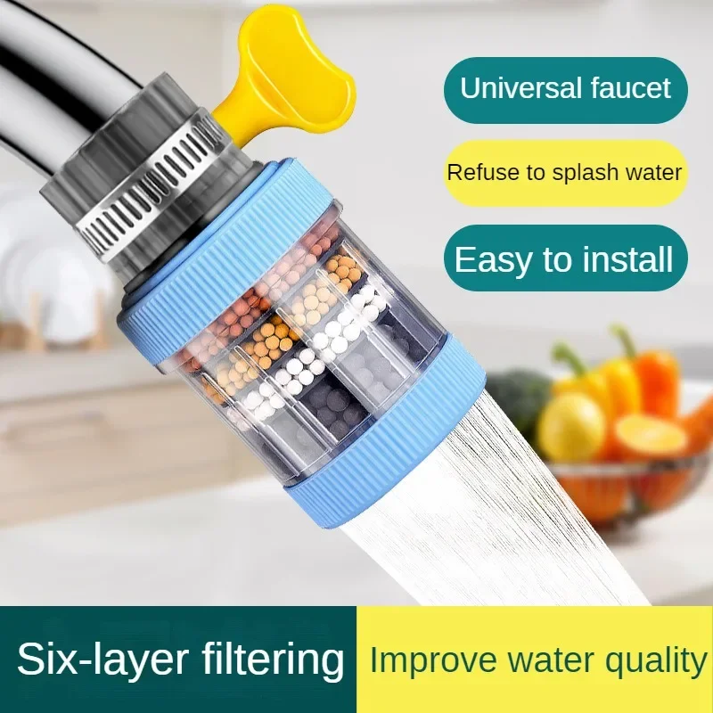 

Universal Water Outlet Purifier Filter Tap Kitchen Bathroom Shower Faucet Chlorine Removal Filter Softener Showerhead Accessory