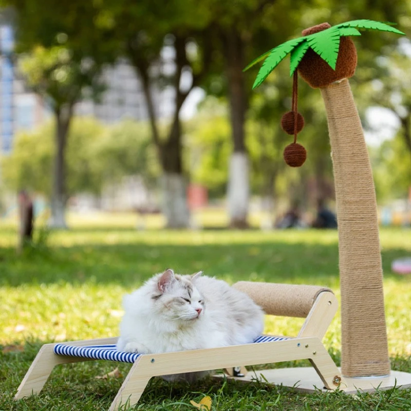

Climbing Frame for Cats and Dogs, Large Creative Tree, Coconut Tree Island, Pet Scratching Column, Exercise Training
