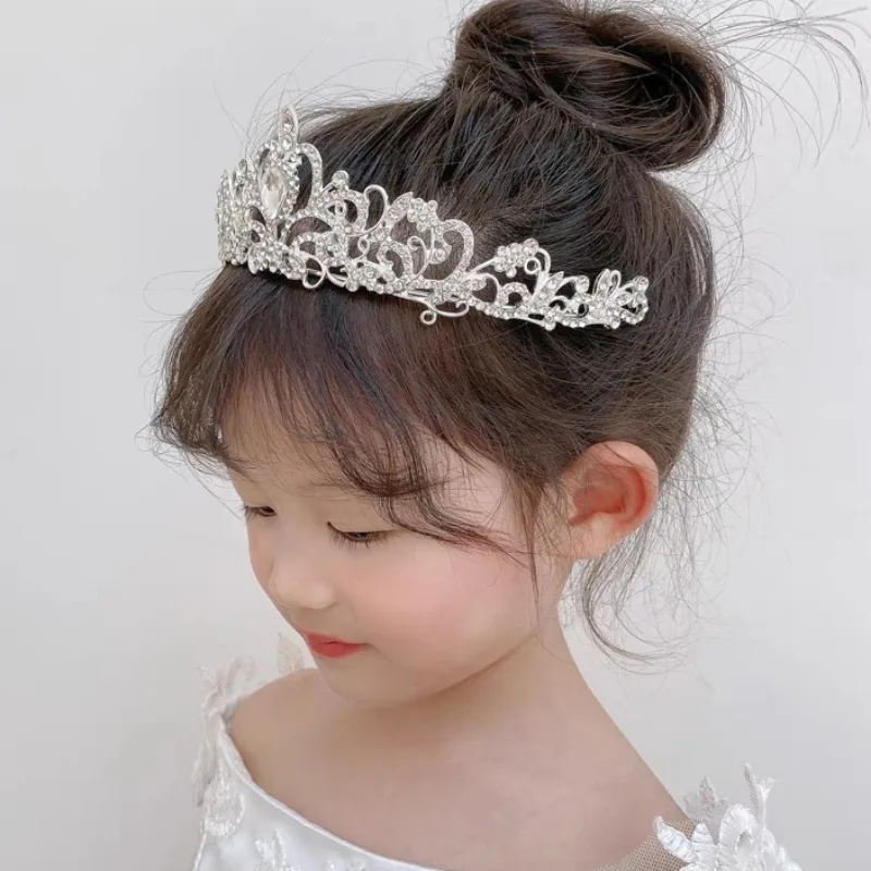 Crystal Crown Tiara Bridal Hair Accessories for Women Girls Princess Rhinestone Crowns Hair Jewelry Gift Wedding Hair Headpieces