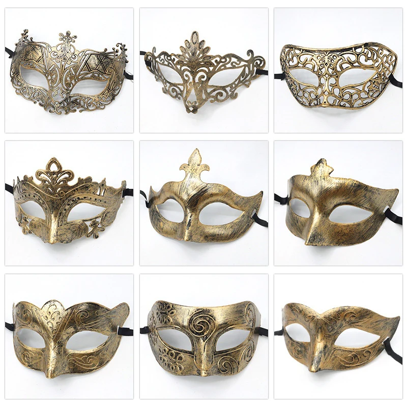 1PC Masquerade Mask Vintage Prince Half Face Plastic Halloween Costume Party Women Men superhero mask