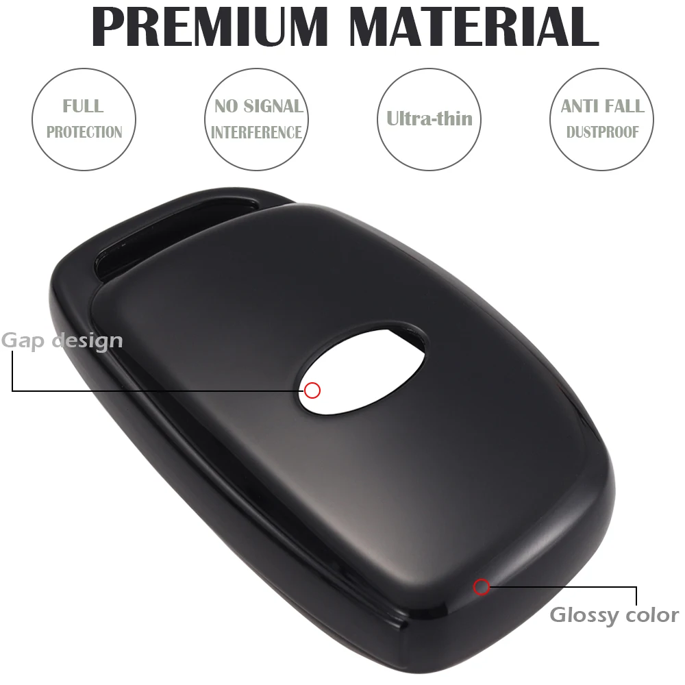 TPU-Schlüsselanhänger-Abdeckung, passend für Hyundai Elantra Tucson Sonata I40 Keyless 3/4/5 Button Smart Remote – Detail 2