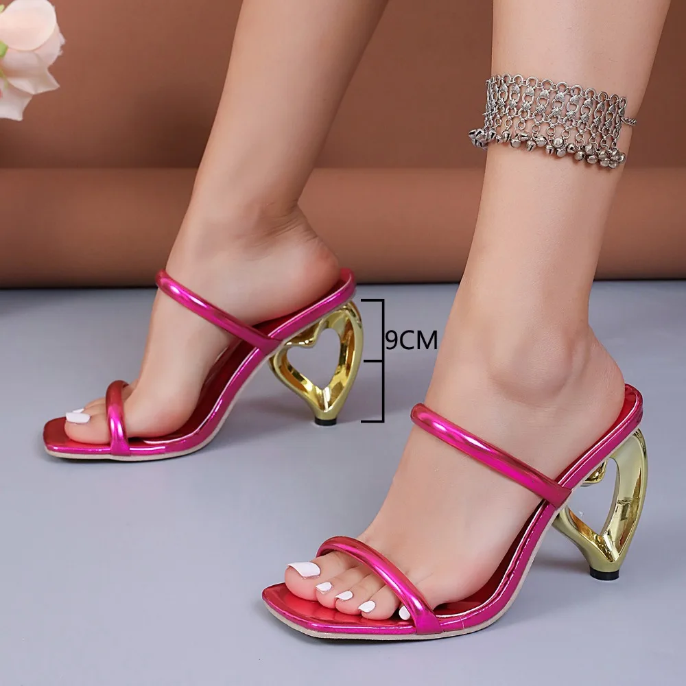 Women Shoes Summer New Heels Women Fashion Color Shallow High Heels Sexy Pointed Toe Outdoor Casual Party Dress Women High Heels 5