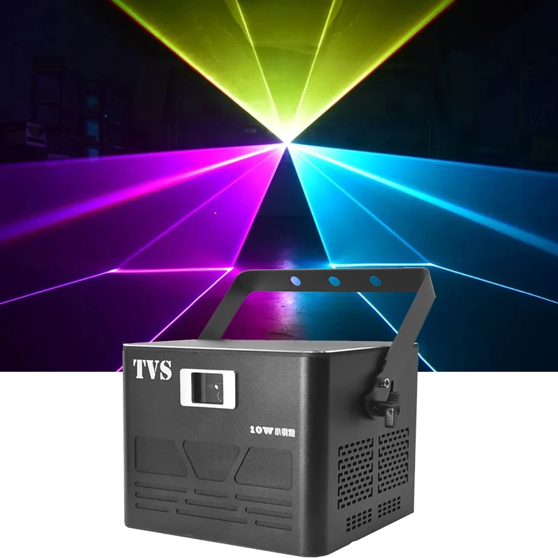 Dj Laser Light 10W Full Color Scan Light Beam Line Disco Cartoon Animal Stage Effect Bright Laser Show For Wedding Performance