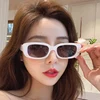 2022 New Fashion Summer Vintage Small Square Frame Sunglasses For Women Retro Punk Rectangle Sun Glasses Eyewear Shades 4