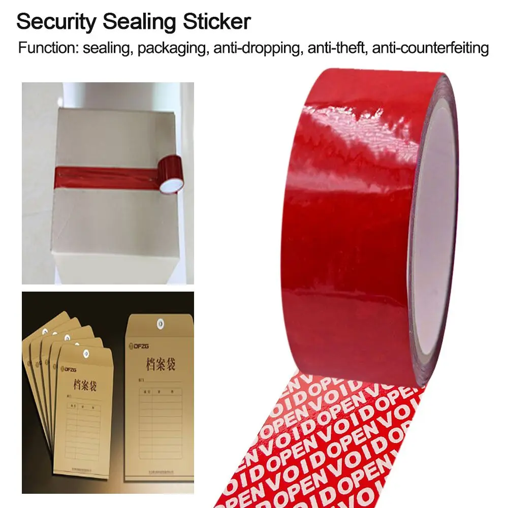 High Viscosity Security Sealing Sticker 50M Anti-counterfeiting Anti-Fake Label Tamper Proof Adhesive Tape Security Warranty