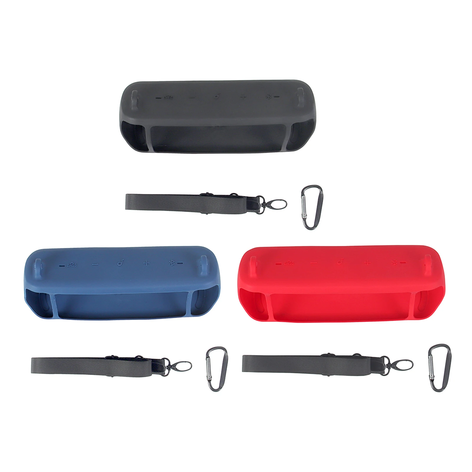 JDXFENG Custodia protettiva in silicone for Anker Soundcore Motion 300, antiurto, custodia protettiva da viaggio con tracolla, for altoparlante wireless Anker Soundcore Motion 300