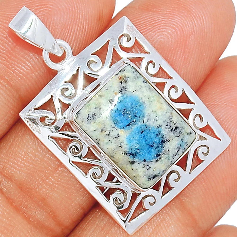 

Genuine K2 Blue PENDANT Pendant 925 Sterling Silver, Women Jewelry Gift， AP8811