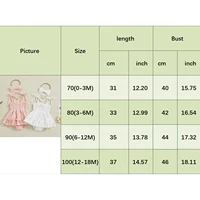 Toddler Baby Girls Summer Romper Dress Casual Sleeveless Shoulder Strap Bodysuits with Hairband Children 0-18 Months Outfits 6