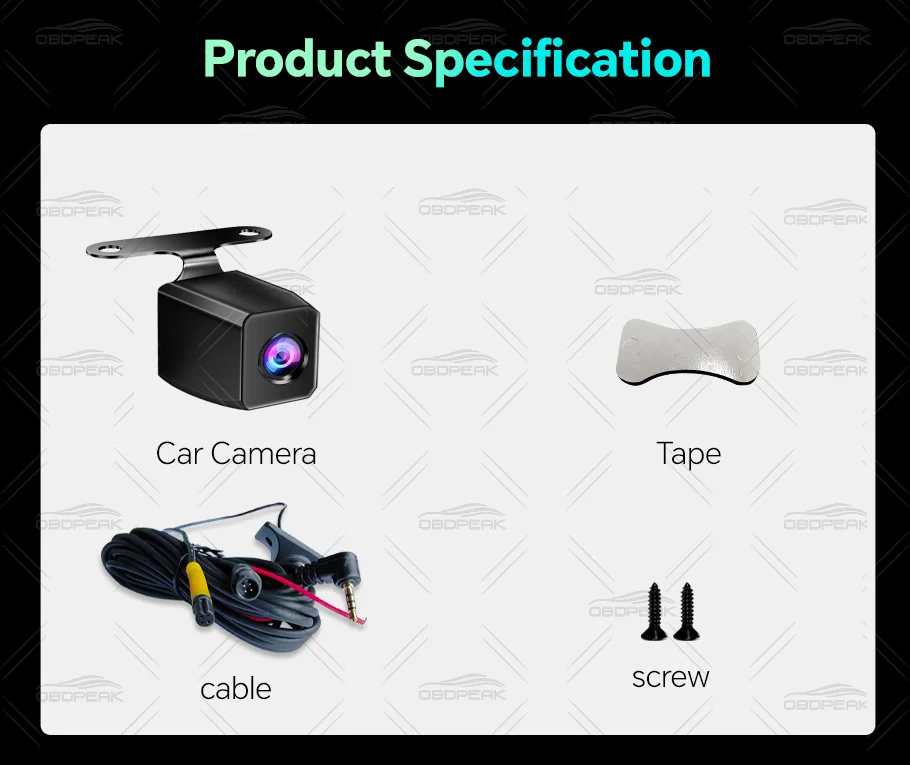 1920*1080P RearView Camera 6M/10M/15M Car and Truck Universal Night Vision Camer