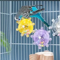 Interactive Parrot Toy Bird Cage Toy for Parrots Rotating Treat Dispenser,  for Mental Stimulation and Entertainment 1