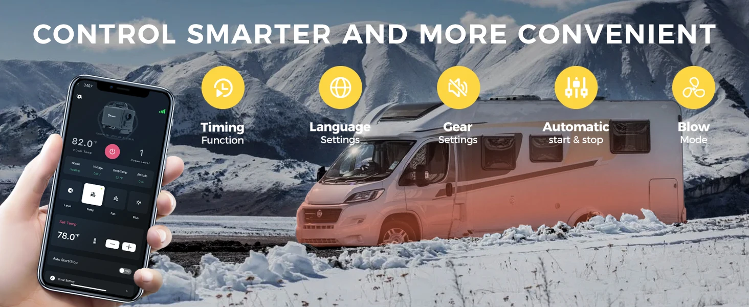 Uzaktan kumandayla kontrol edilen ısıtıcı