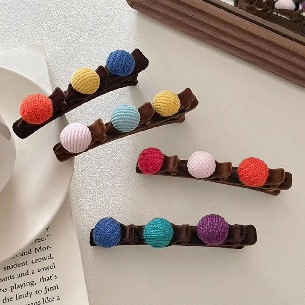 

Flocking Braided Hair Clip Cute Braiding Hair Tool Duckbill Clip Children Girl With Teethed Hairpin Bangs Clip Headdress