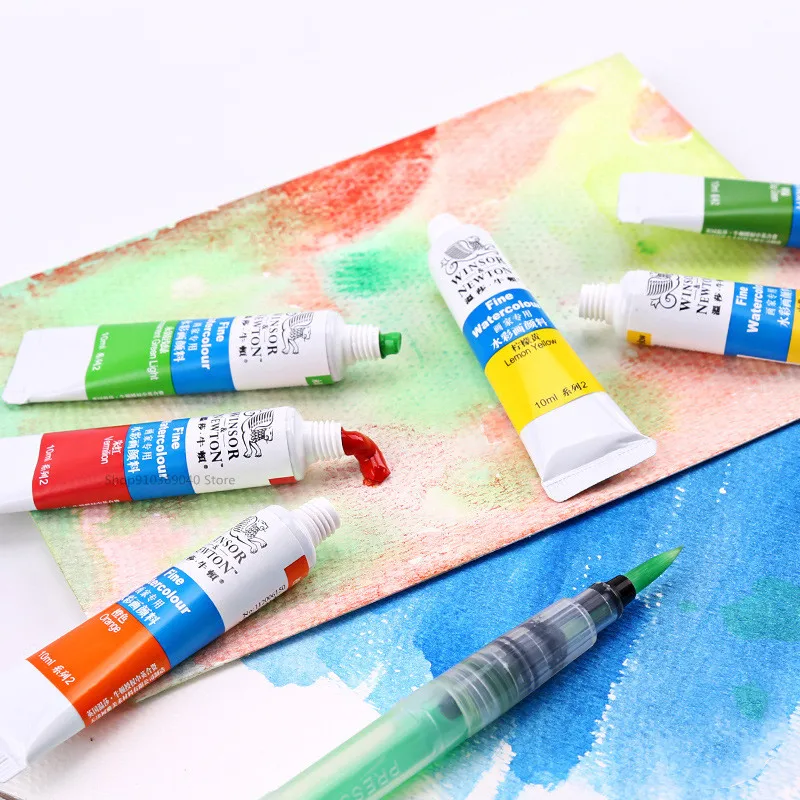 WINSOR&NEWTON Professional Watercolor Paint/Pigment 12/18/24/36 Colors 10ML Water Color Painting Pigment for Artists Smooth Fine watercolor paint watercolor pigment