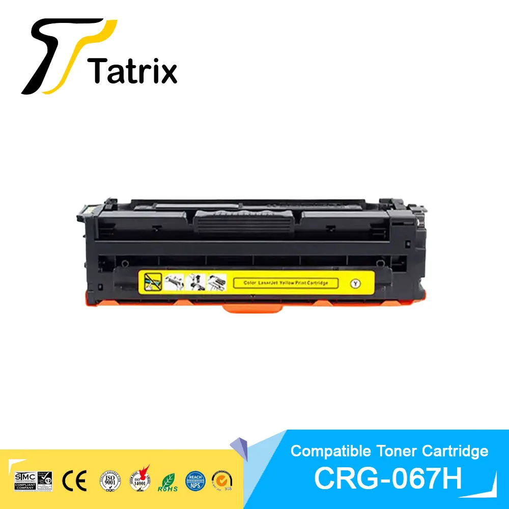 Tatrix Premium CRG067 CRG-067H 067H Compatible Color Toner Cartridge for Canon i-SENSYS MF651Cw/655Cdw/657Cdw MF656Cdw Printer