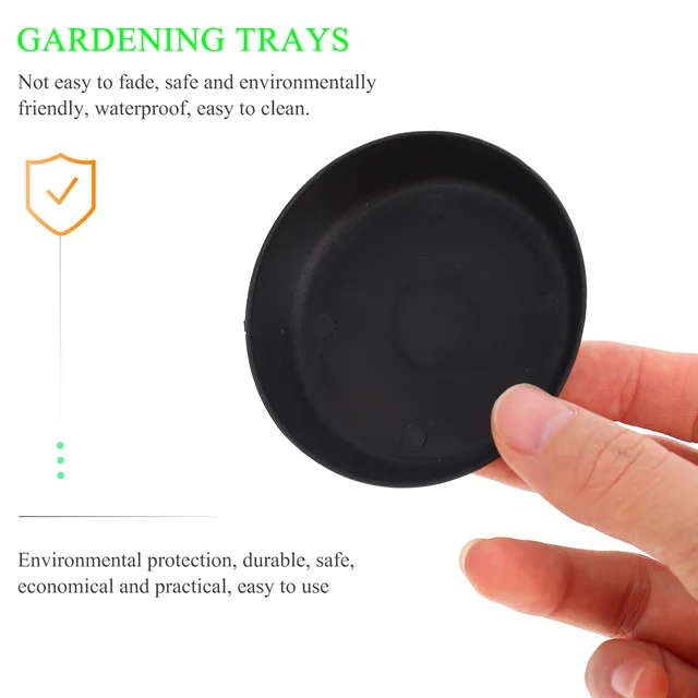 Virágpot Tálca Víz Tálcák Edénylemez Alapok Virágkaparás Bázis Műanyag Kertészkedés Egyszerű Otthoni Kreatív Csepegtetés - Image 2