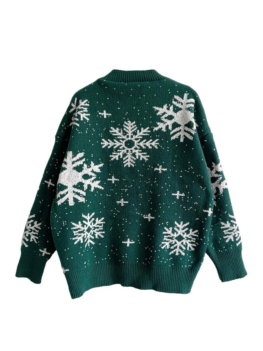 

Women Novelty Christmas Sweater Funny Pattern Long Sleeve Pullover Crewneck Chunky Ugly Xmas Sweater