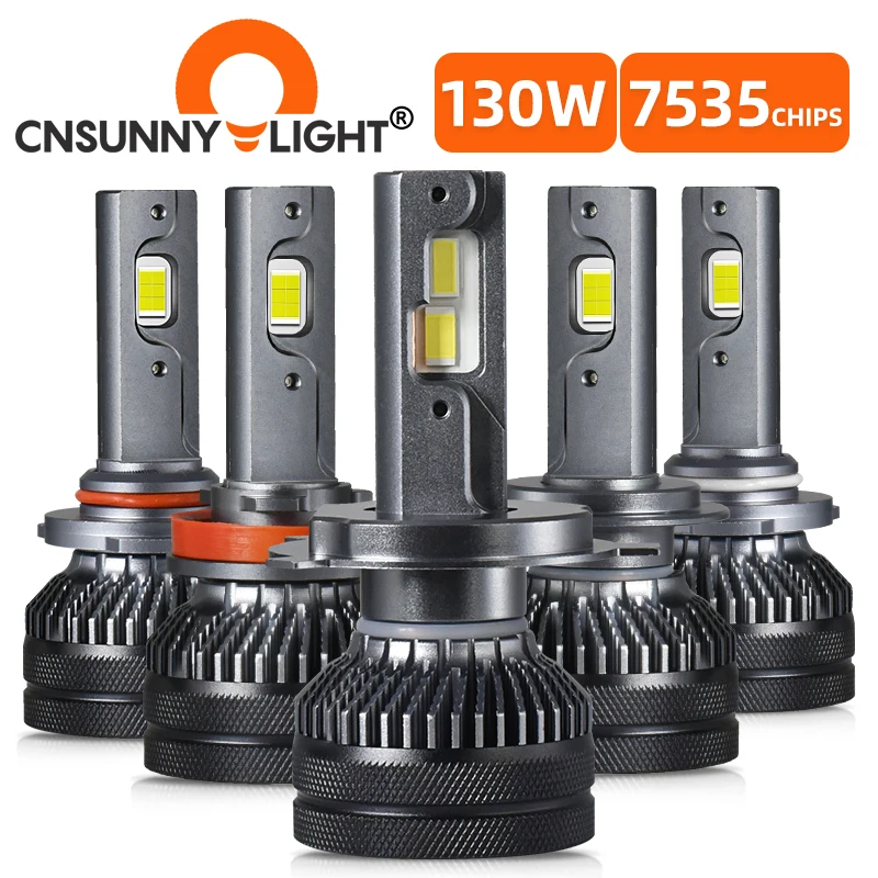 Mini H4 LED Headlight Bulbs 130W H7 H11 H8 9005 9006 H1 Brighter P43T HB2 Car Light 6000K H4-3 9003 Auto Led Headlights RX4 | Автомобили и
