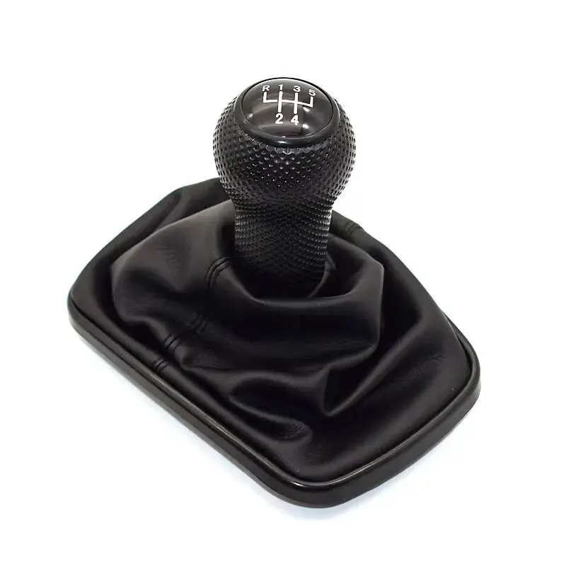 Premium Leather Gear Shift Knob with Gaiter Boot - Interior Upgrade Accessory