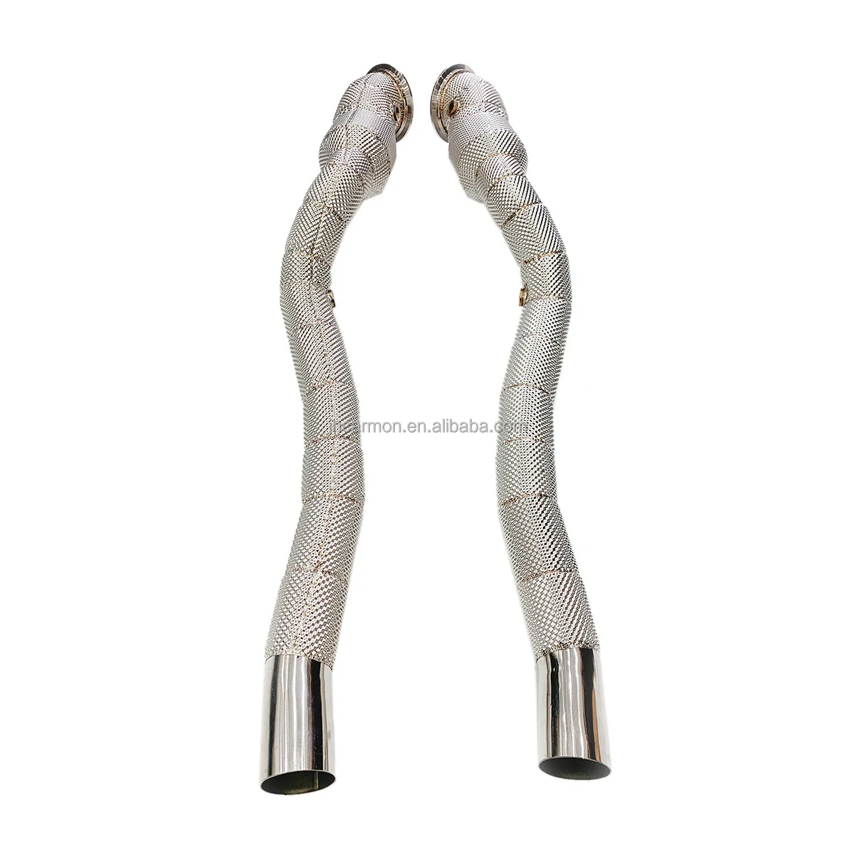 

Auto Racing SUS 304 Exhaust Header High Flow Cat Downpipe With Heat Shield Surface For Ferrari F12 812