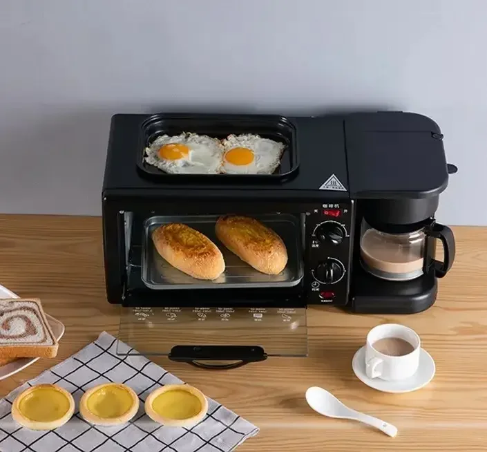 High Effciency Electric Bear Beach Mini Multi Function Bread Sandwich Grill Breakfast Maker Machine 3 In 1 Breakfast Makers 5