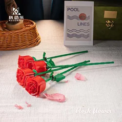 Elegant Rose Building Block Toy - Decorative Gift - 1Pcs (Red Rose)