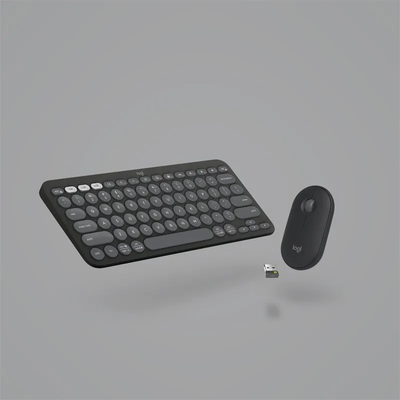 

Original Logitech PEBBLE 2 COMBO Wireless Keyboard Mouse Set K380 Bluetooth Keyboard Lightweight And Portable For Office Tablet