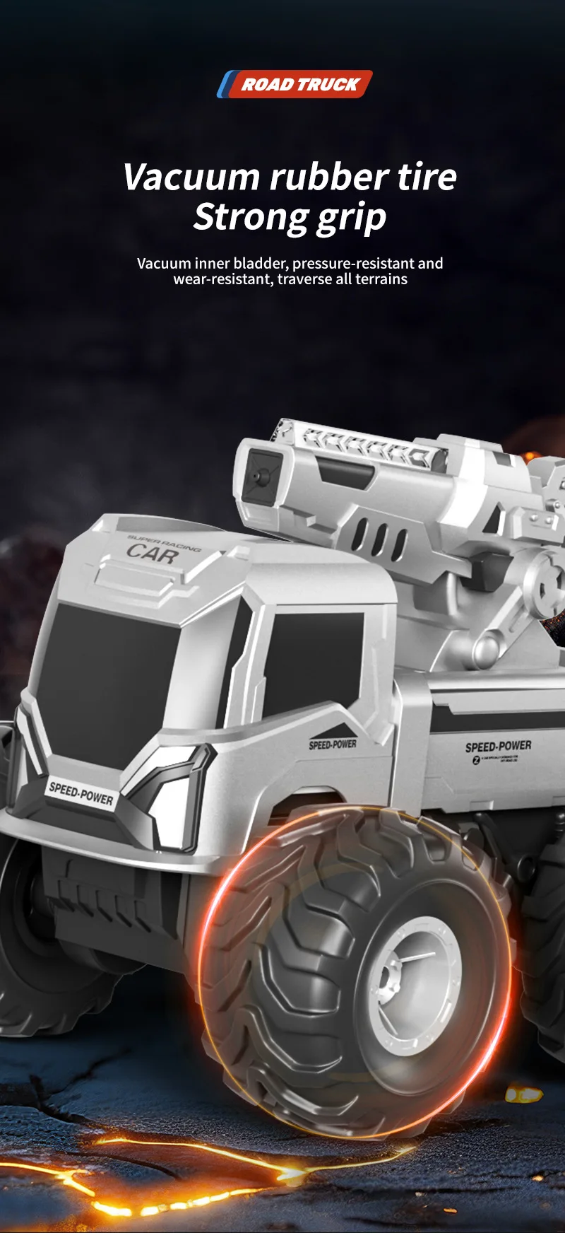 Remote Controlled 4wd Off-road Amphibious Water Cannon Toy Car_voghion.com