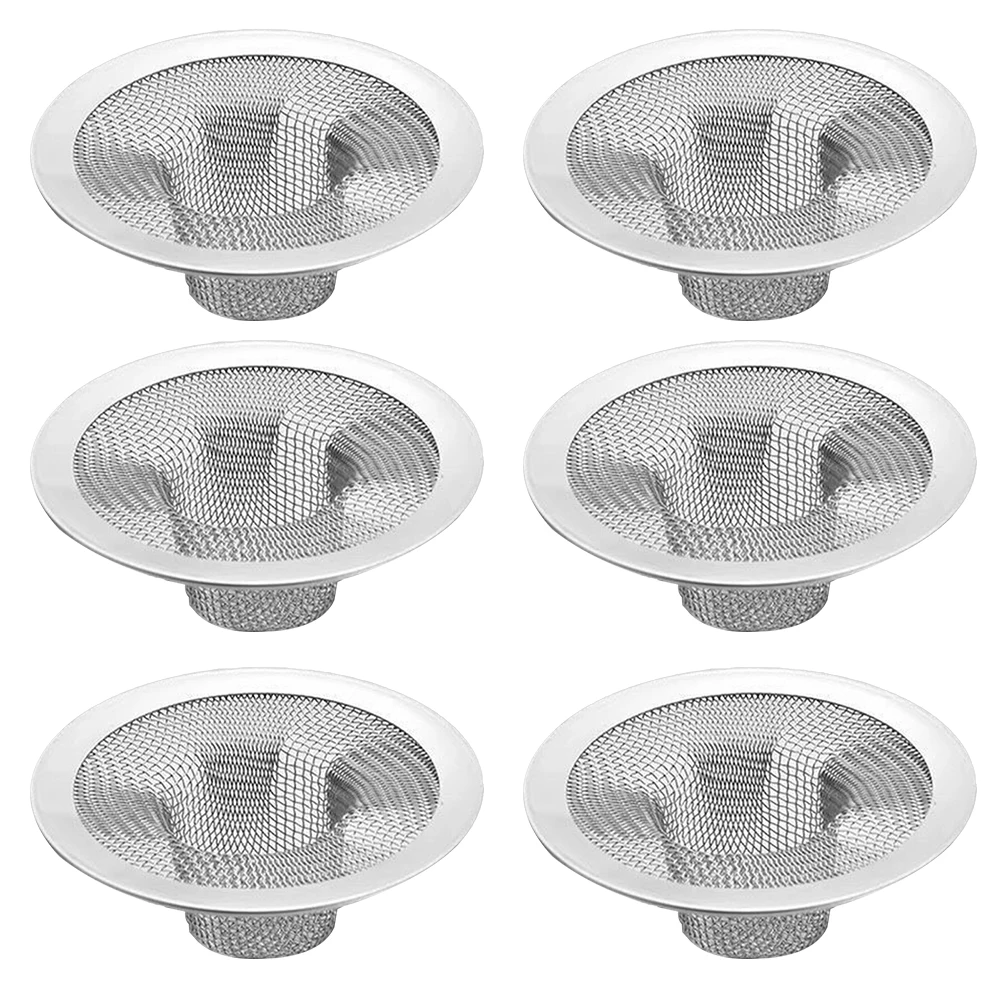 

6/12pcs Stainless Steel Kitchen Sink Filter Mesh Kitchen Tools Sewer Mesh Strainers Kitchen Sink Accessories Home Improvement
