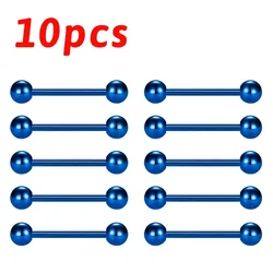 Premium Implant Grade Titanium Internal Thread Straight Barbell Piercing - 14G/16G, Anodized Finish, Multipack Available (1.6x22x5mm)