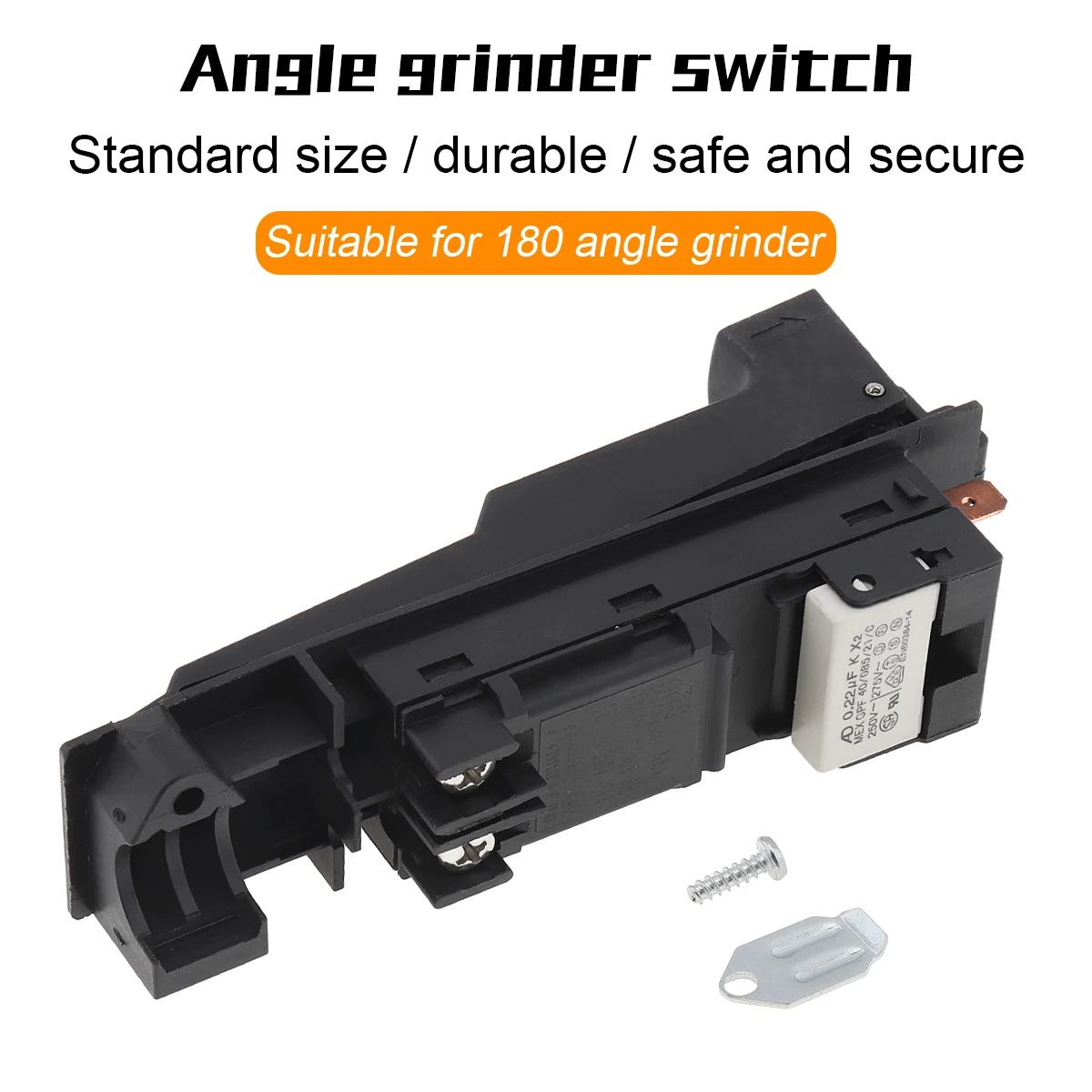 

AC250V 12A Trigger Button Switch Electric Tool Replacement Angel Grinder Accessories for Angle Grinders GWS20-180 GWS20-230 808A