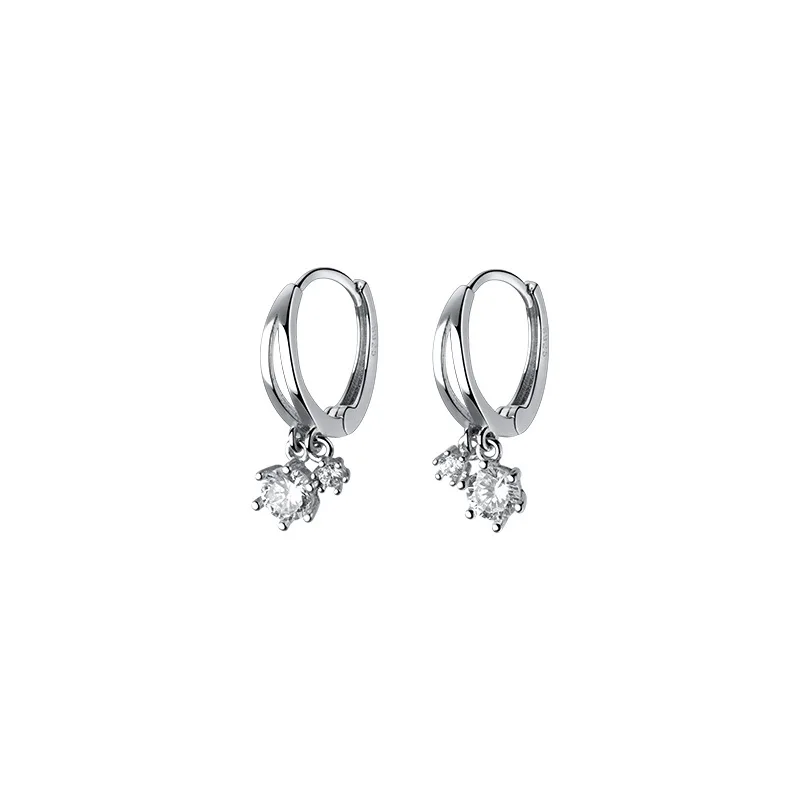 925 Sterling Silver Zircon Engagement Earrings For Women Luxury Jewelry Engagement Accessories Jewellery Prevent Allergies - 5