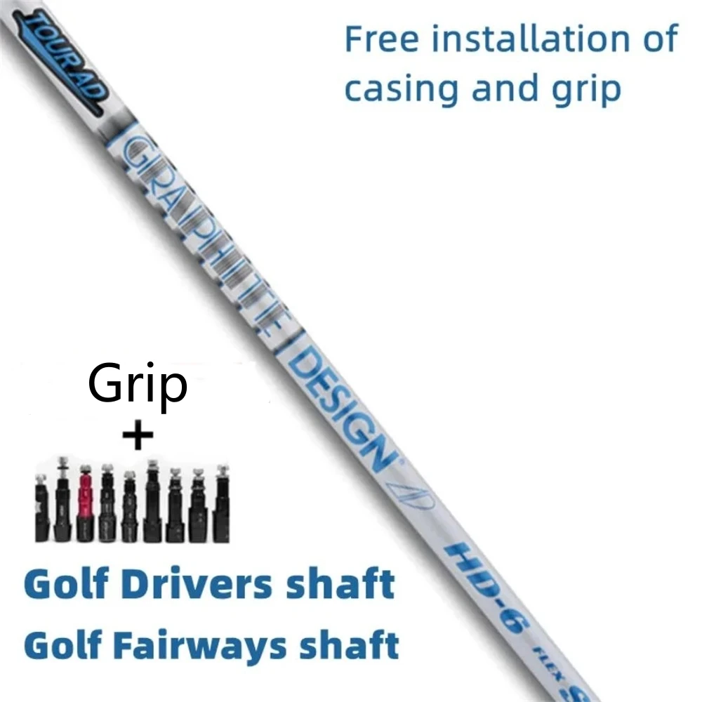 

New Golf Shaft AD HD-5 /HD-6 Golf Drivers Shaft S / R / X Flex Graphite Shaft Wood Shaft Free assembly sleeve and grip
