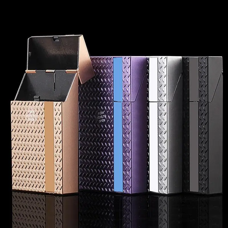 Sleek Portable Cigarette Case for Slim Cigars - Durable Protective Holder for 20 Slim Cigarettes