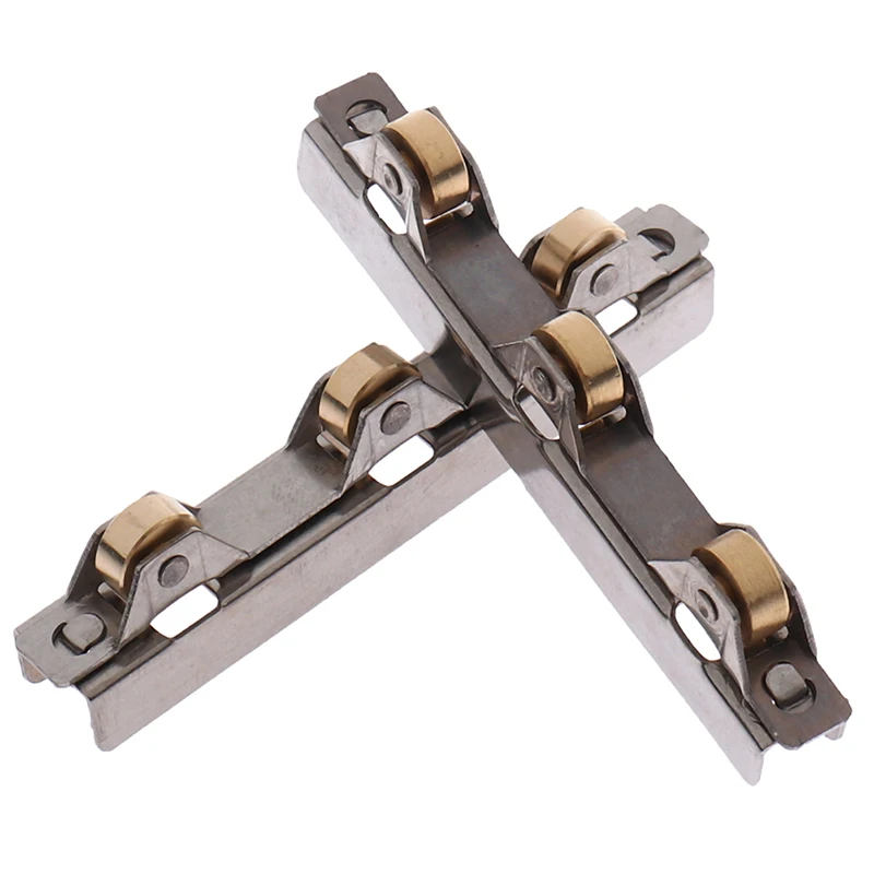 8mm/10mm Glass Sliding Door Roller Clamp Stainless Steel Wheel Pulley Rollers For Bathroom Door Shop Wine Cabinet sliding door rollers