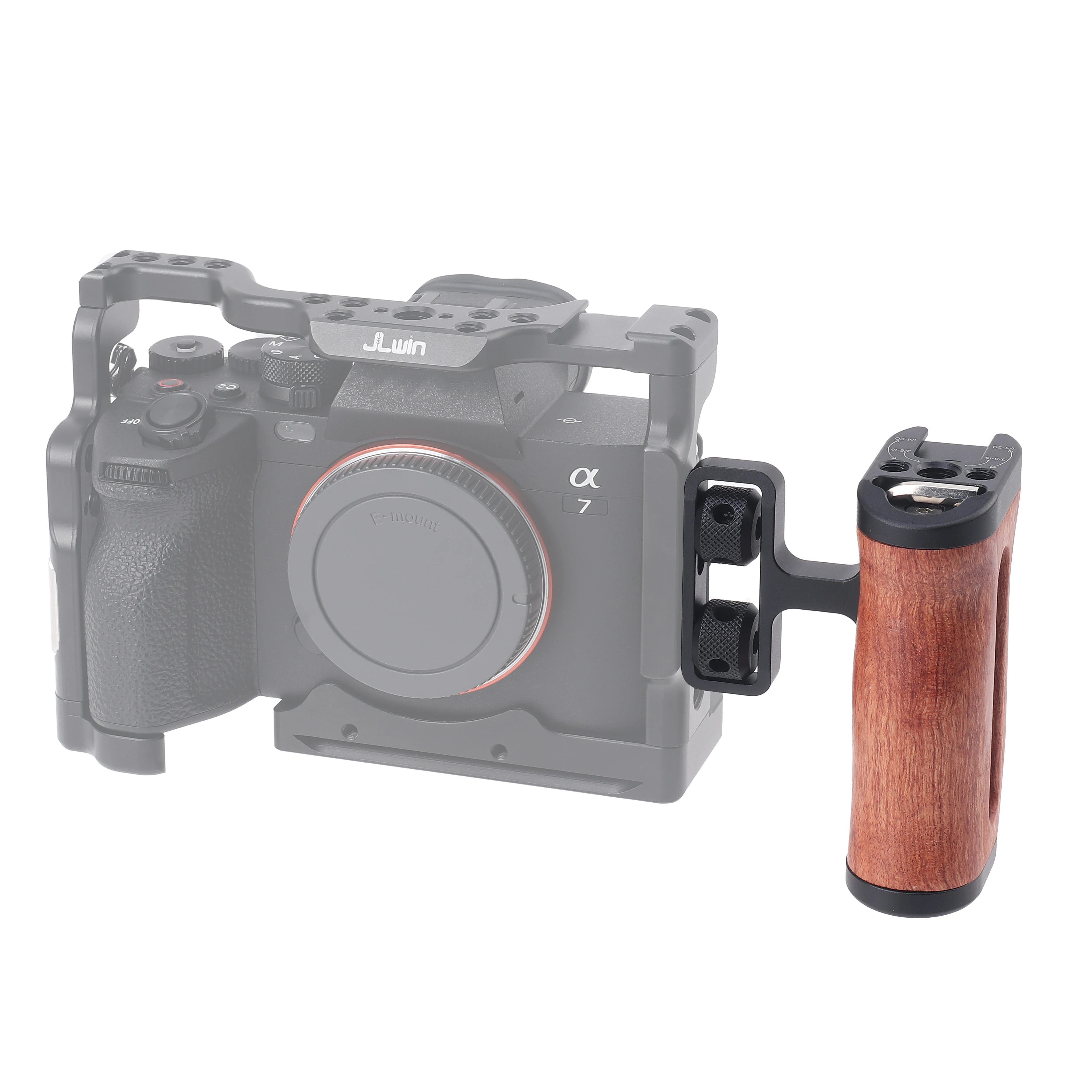 FOTGA univerzální DSLR kamera klec strana ovládat pro sony/canon/nikon kamera dřevěný mini handgrip 1/4 šrouby chladný bota fotografie