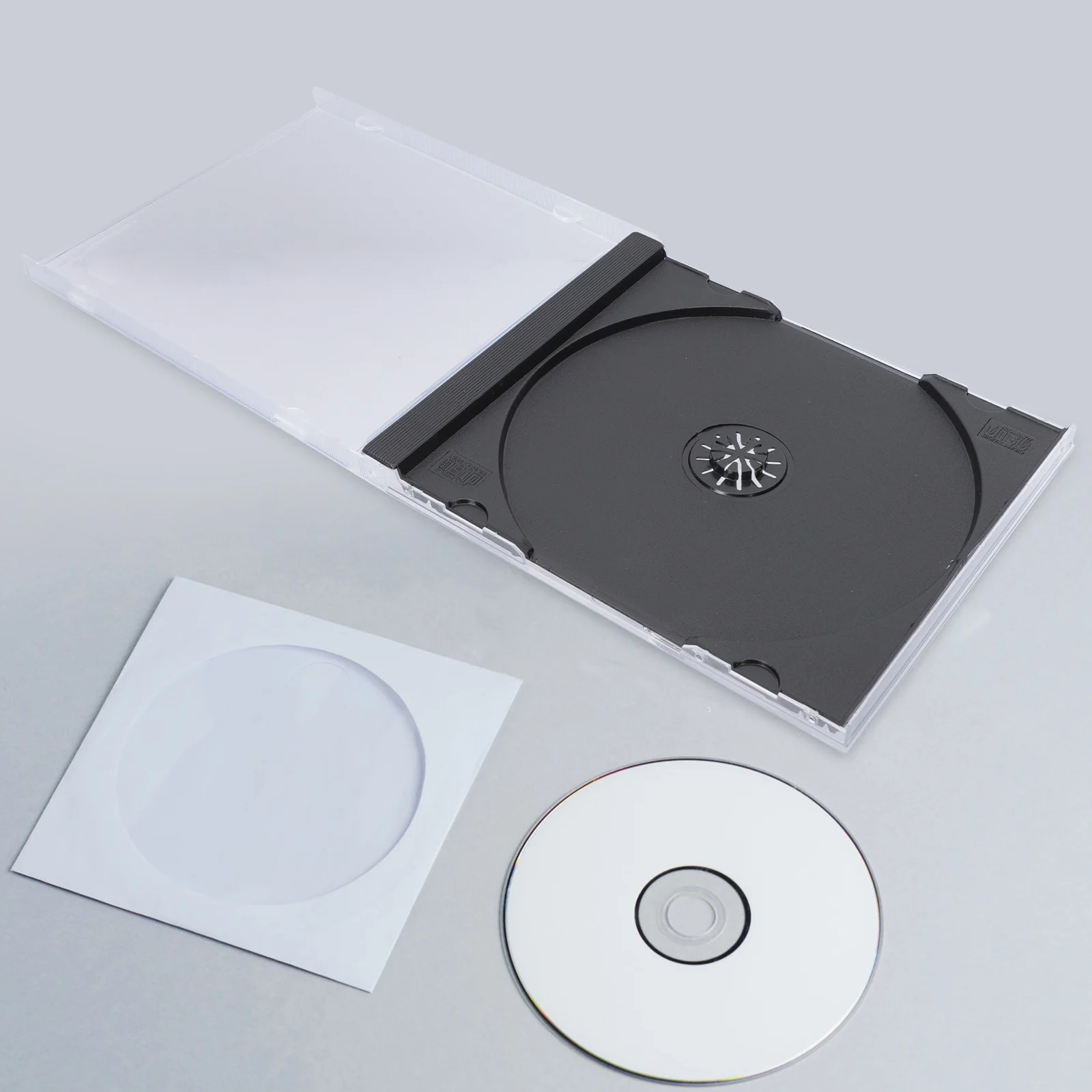CD DVD Storage Case 6pcs Transparent Plastic DVD Case Portable CD Storage Box Ultrathin Single Disc CD Box Case For Home Cinema