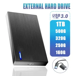 Portable External Hard Drive USB 3.0 - High - Capacity Storage Solution - 1TB