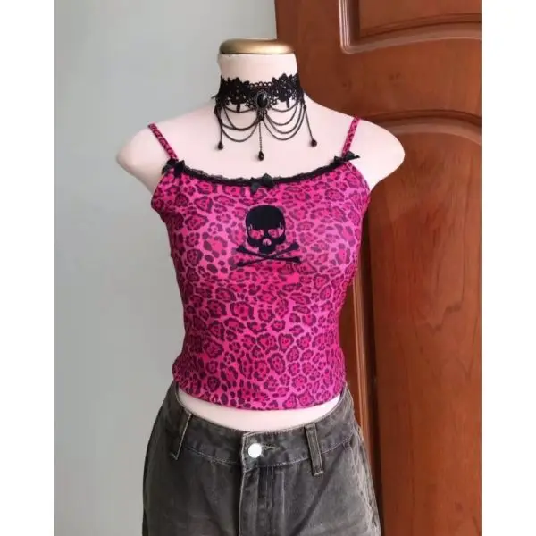 トップス L.B.G. pink skull tank top トップス L.B.G. pink skull tank top L.B.G. pink skull tank top