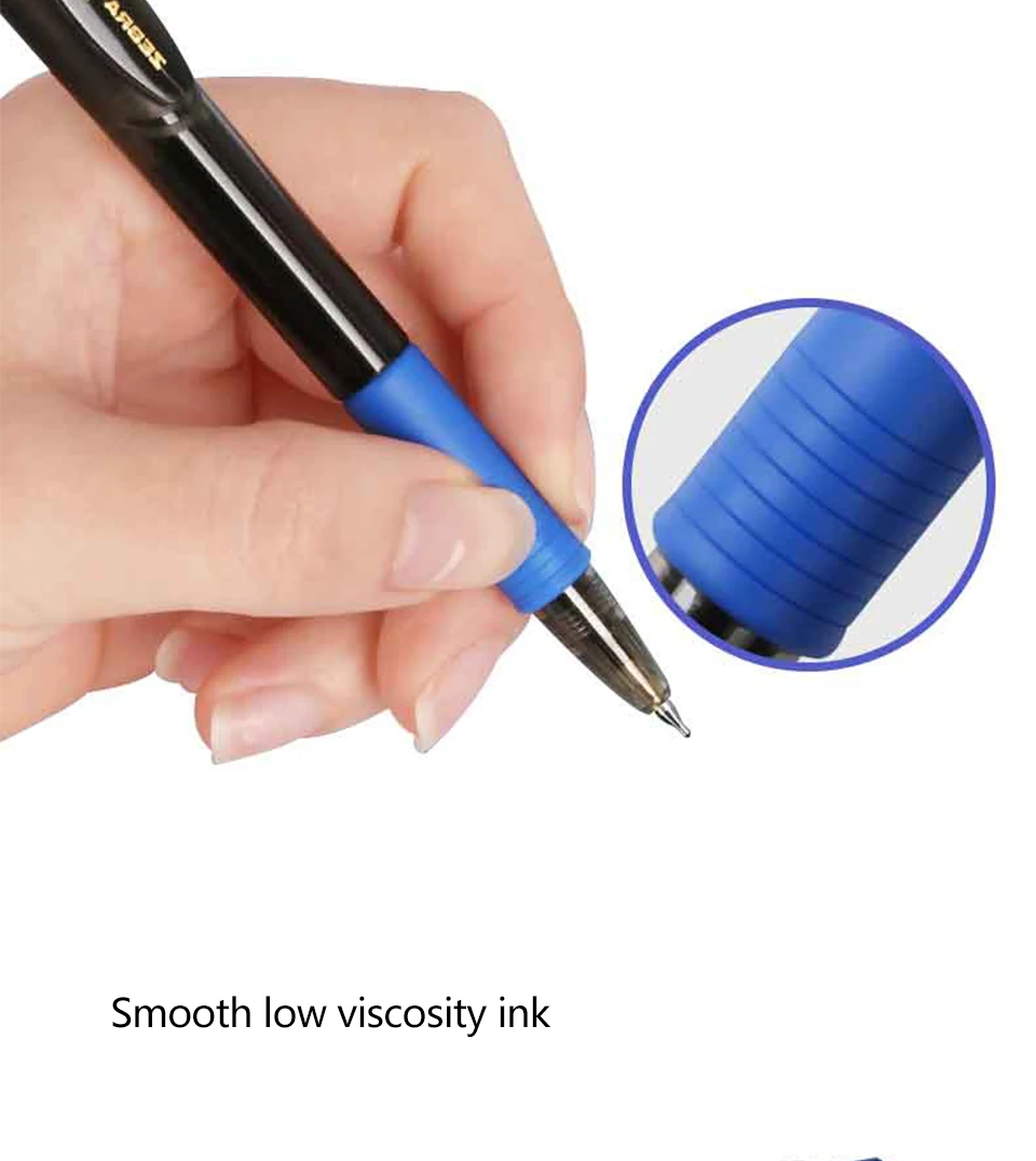 3pcs Japan ZEBRA Oil Ballpoint Pens Black Blue Red Half