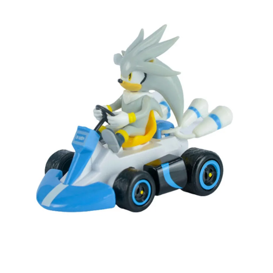 thumbnail image 1 of Figura de dibujos animados de Sonic the Hedgehog para niños, modelo de escritorio, kart, decoración del hogar, regalo para niños, fiesta, 1 of 5