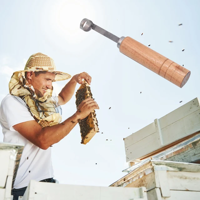 Méhkas Szerszámkivonó Szerszám Tisztító Kaparó Gyakorlati Funkcionális Eltávolító Méhészek Kültéri Kerti Készletek - Image 4